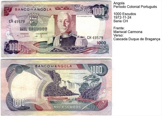 Angola - Escudo 1000 - 1972-11-24 - Serie CH