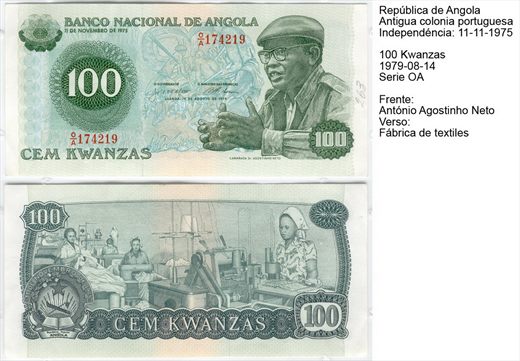 Angola - Kwanza 100 - 1979-08-14 - Serie 0A