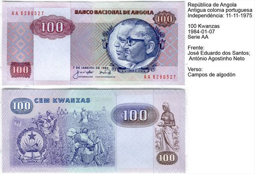 Angola - Kwanza 100 - 1984-01-07 - Serie AA