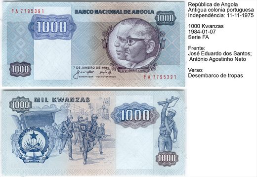 Angola - Kwanza 1000 - 1984-01-07 - Serie FA