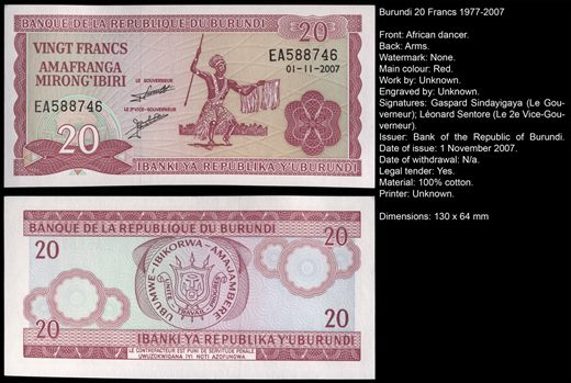 Burundi - Franco 20 - 2007