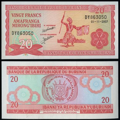 Burundi - Franco 20 - 2007