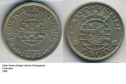 Cabo Verde - Escudo 2.50 - 1968 - G6 A2 H12 L3C6