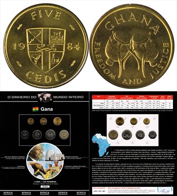 Gana - Cedi 5 - 1984 DMI