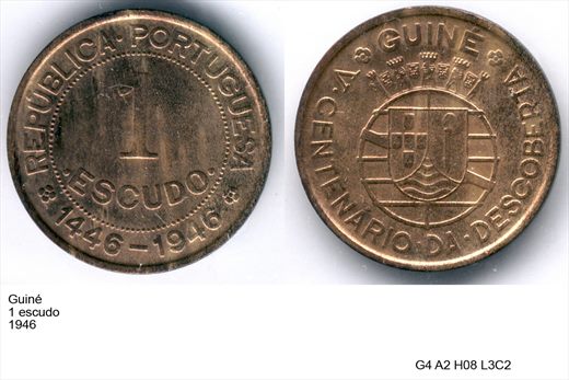 Guine - Escudo 1 - 1946 - G4 A2 H08 L3C2