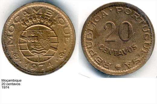 Mocambique - Centavo 20 - 1974 - G6 A2 H09 L3C4