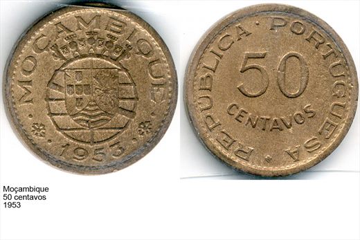 Mocambique - Centavo 50 - 1953 - G6 A2 H09 L3C6