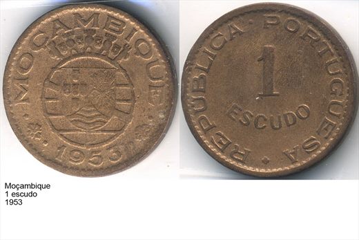 Mocambique - Escudo 1 - 1953 - G5 A2 H07 L6C1