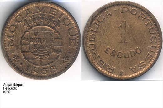 Mocambique - Escudo 1 - 1968 - G5 A2 H07 L6C5