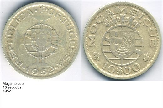 Mocambique - Escudo 10 - 1952 - G5 A2 H08 L2C4