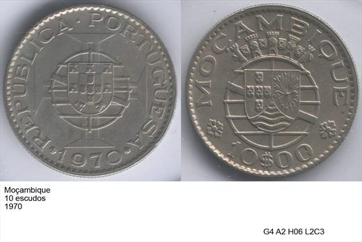 Mocambique - Escudo 10 - 1970 - G4 A2 H06 L2C3