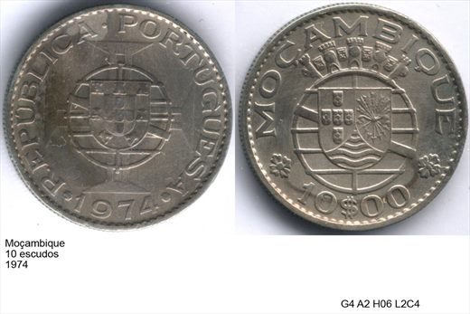 Mocambique - Escudo 10 - 1974 - G4 A2 H06 L2C4