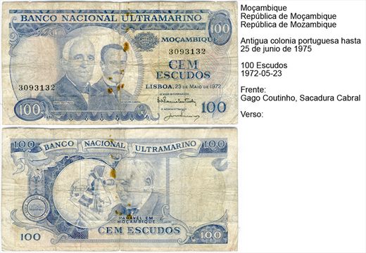 Mocambique - Escudo 100 - 1972-05-23