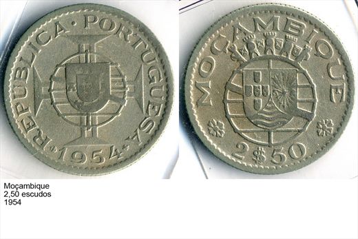 Mocambique - Escudo 2,50 - 1954 - G6 A2 H09 L5C5
