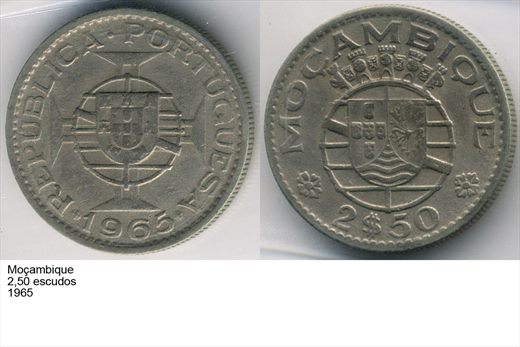Mocambique - Escudo 2,50 - 1965 - G6 A2 H09 L6C1