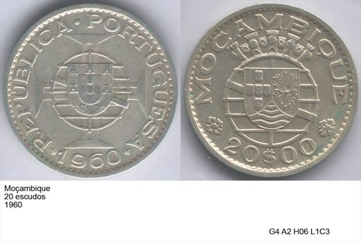 Mocambique - Escudo 20 - 1960 - G4 A2 H06 L1C3