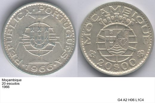 Mocambique - Escudo 20 - 1966 - G4 A2 H06 L1C4