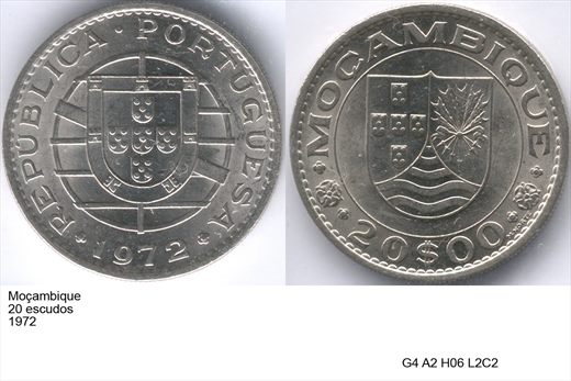 Mocambique - Escudo 20 - 1972 - G4 A2 H06 L2C2