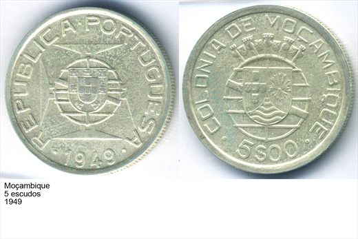 Mocambique - Escudo 5 - 1949 - G5 A2 H08 L2C1