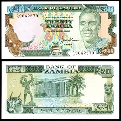 Zambia - Kwacha 20 - 1989-1991