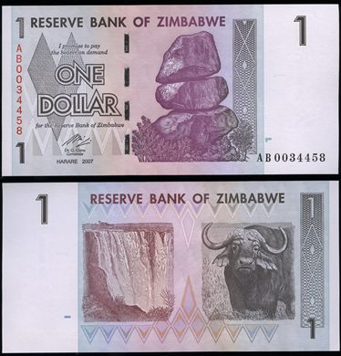 Zimbabwe - Dolar 1 - 2007