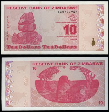 Zimbabwe - Dolar 10 - 2009