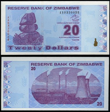 Zimbabwe - Dolar 20 - 2009