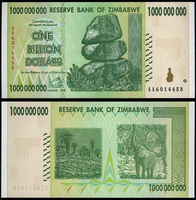 Zimbabwe - Dolar 1000000000 - 2008