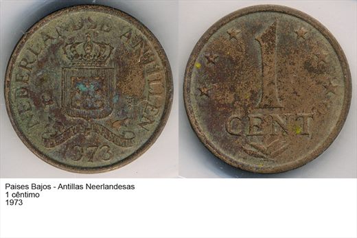 PB - Antilhas Neerlandesas - Centimo 1 - 1973 - G6 A2 H07 L7C4