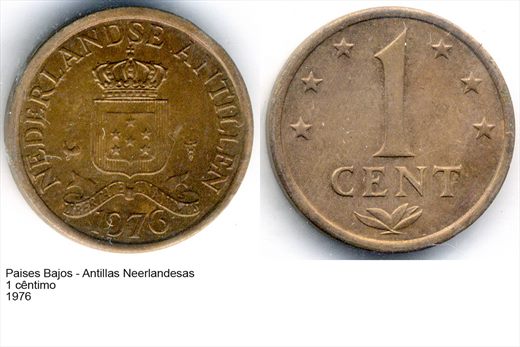PB - Antilhas Neerlandesas - Centimo 1 - 1976 - G6 A2 H07 L7C6