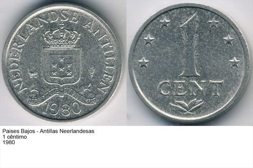 PB - Antilhas Neerlandesas - Centimo 1 - 1980 - G6 A2 H08 L1C2