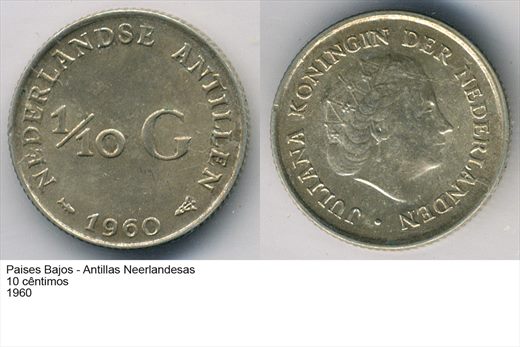 PB - Antilhas Neerlandesas - Centimo 10 - 1960 - G6 A2 H08 L3C5