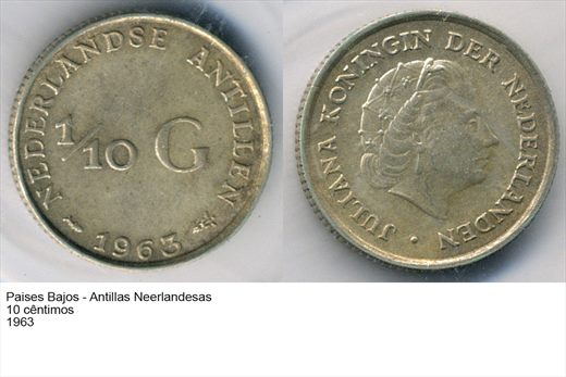 PB - Antilhas Neerlandesas - Centimo 10 - 1963 - G6 A2 H08 L3C6