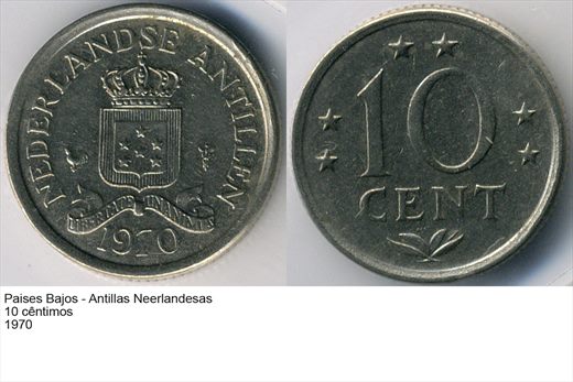 PB - Antilhas Neerlandesas - Centimo 10 - 1970 - G6 A2 H08 L4C2