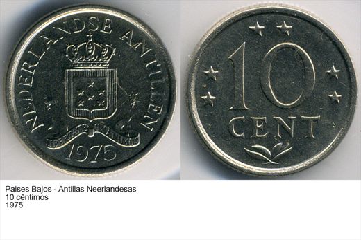 PB - Antilhas Neerlandesas - Centimo 10 - 1975 - G6 A2 H08 L4C5