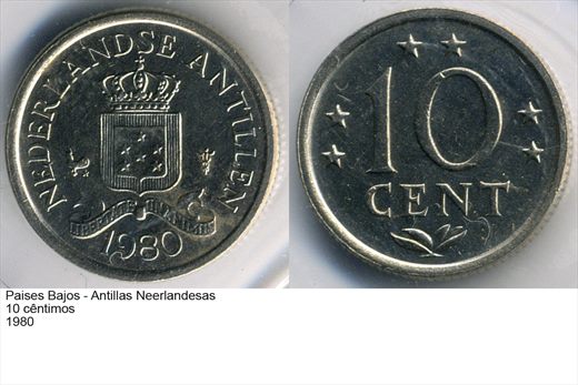 PB - Antilhas Neerlandesas - Centimo 10 - 1980 - G6 A2 H08 L5C2