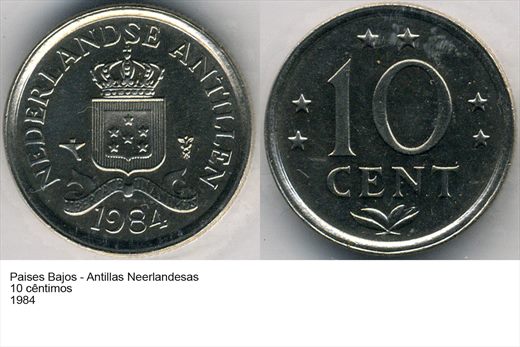 PB - Antilhas Neerlandesas - Centimo 10 - 1984 - G6 A2 H08 L5C3