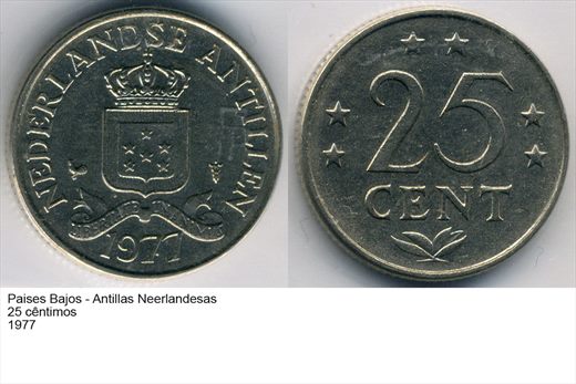 PB - Antilhas Neerlandesas - Centimo 25 - 1977 - G6 A2 H08 L2C6