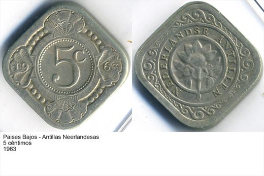 PB - Antilhas Neerlandesas - Centimo 5 - 1963 - G5 A2 H07