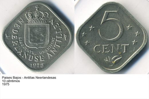 PB - Antilhas Neerlandesas - Centimo 5 - 1975 - G5 A2 H07 L1C3