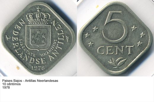 PB - Antilhas Neerlandesas - Centimo 5 - 1978 - G5 A2 H07 L1C4