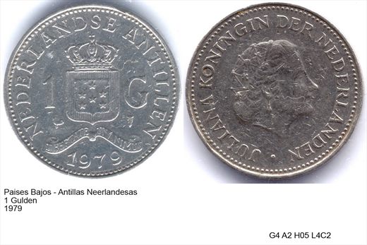 PB - Antilhas Neerlandesas - Gulden 1 - 1979 - G4 A2 H05 L4C2