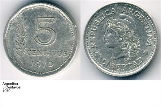 Argentina - Centavo 5 - 1970 - G6 A2 H11 L2C2