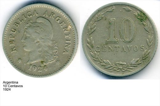 Argentina - Centavo 10 - 1924 - G6 A2 H11