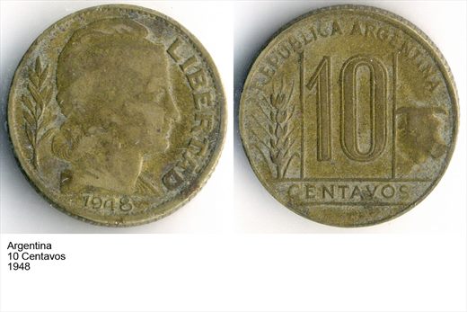 Argentina - Centavo 10 - 1948 - G6 A2 H10 L7C6