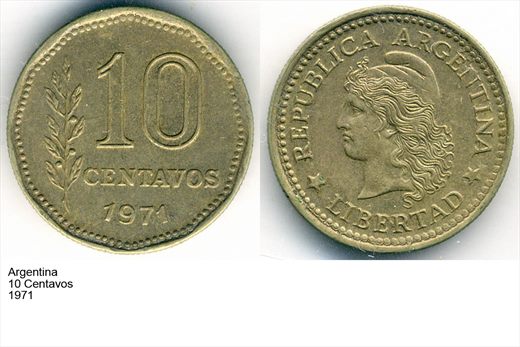 Argentina - Centavo 10 - 1971 - G6 A2 H11 L2C4
