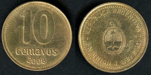 Argentina - Centavo 10 - 2008