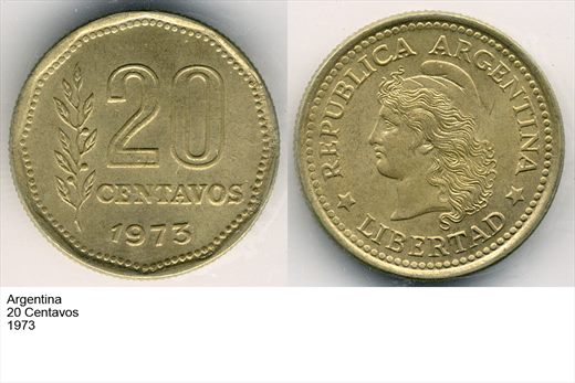 Argentina - Centavo 20 - 1973 - G6 A2 H10 L7C4