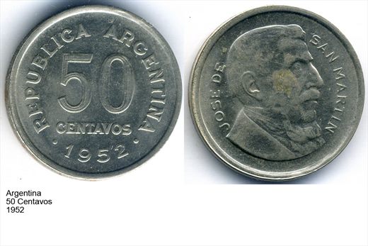 Argentina - Centavo 50 - 1952 - G5 A2 H09 L4C5