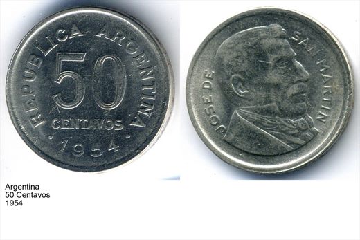 Argentina - Centavo 50 - 1954 - G5 A2 H09 L5C1
